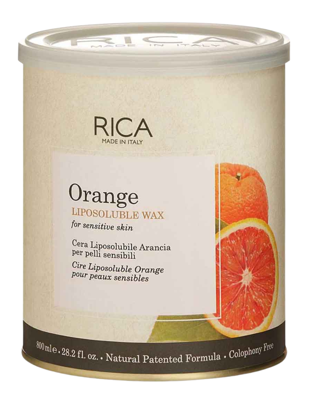 RICA Orange Wax For Sensitive Skin Liposoluble Wax - 800 Ml