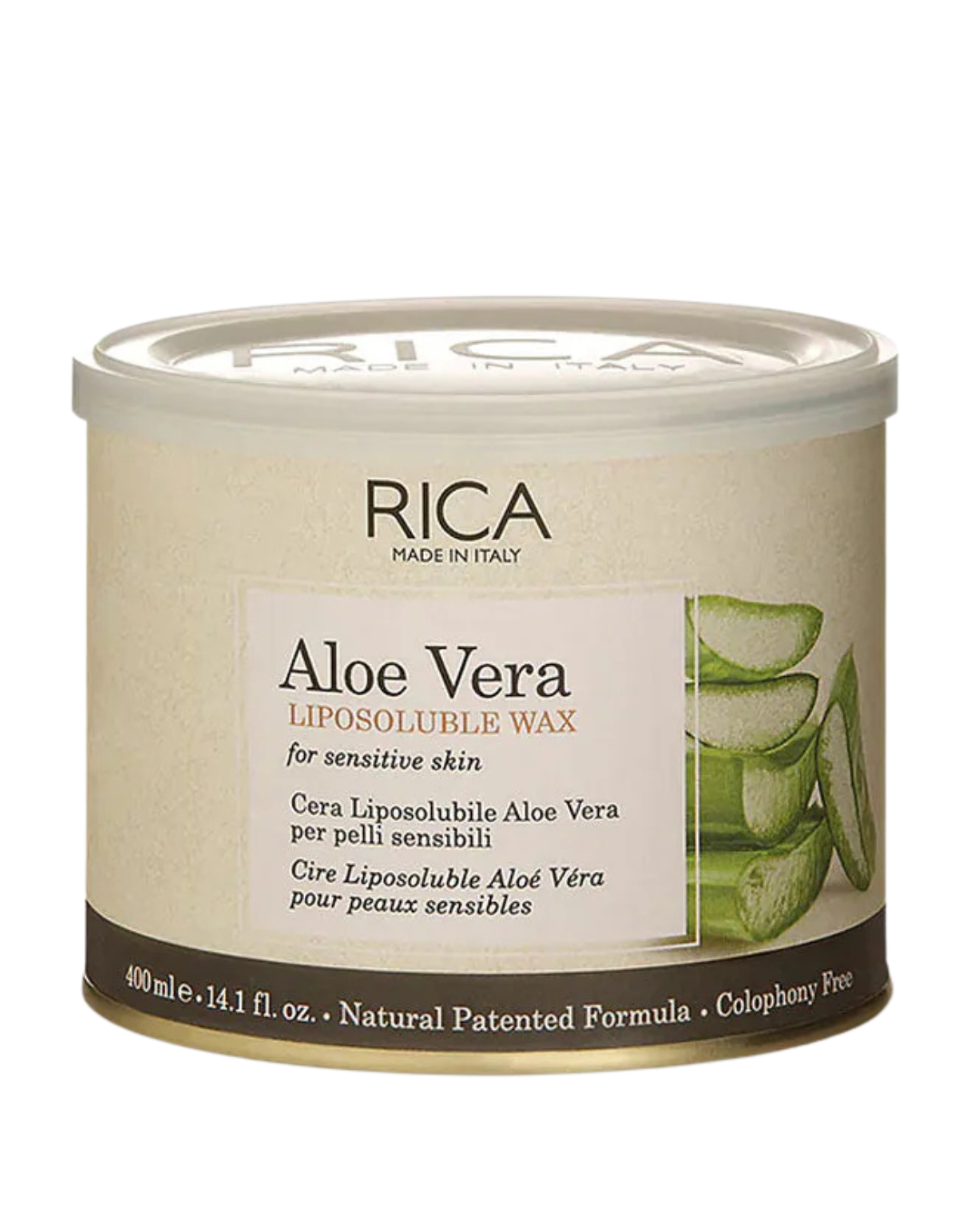 RICA Aloe Vera Wax For Sensitive Skin Liposoluble Wax - 400 Ml