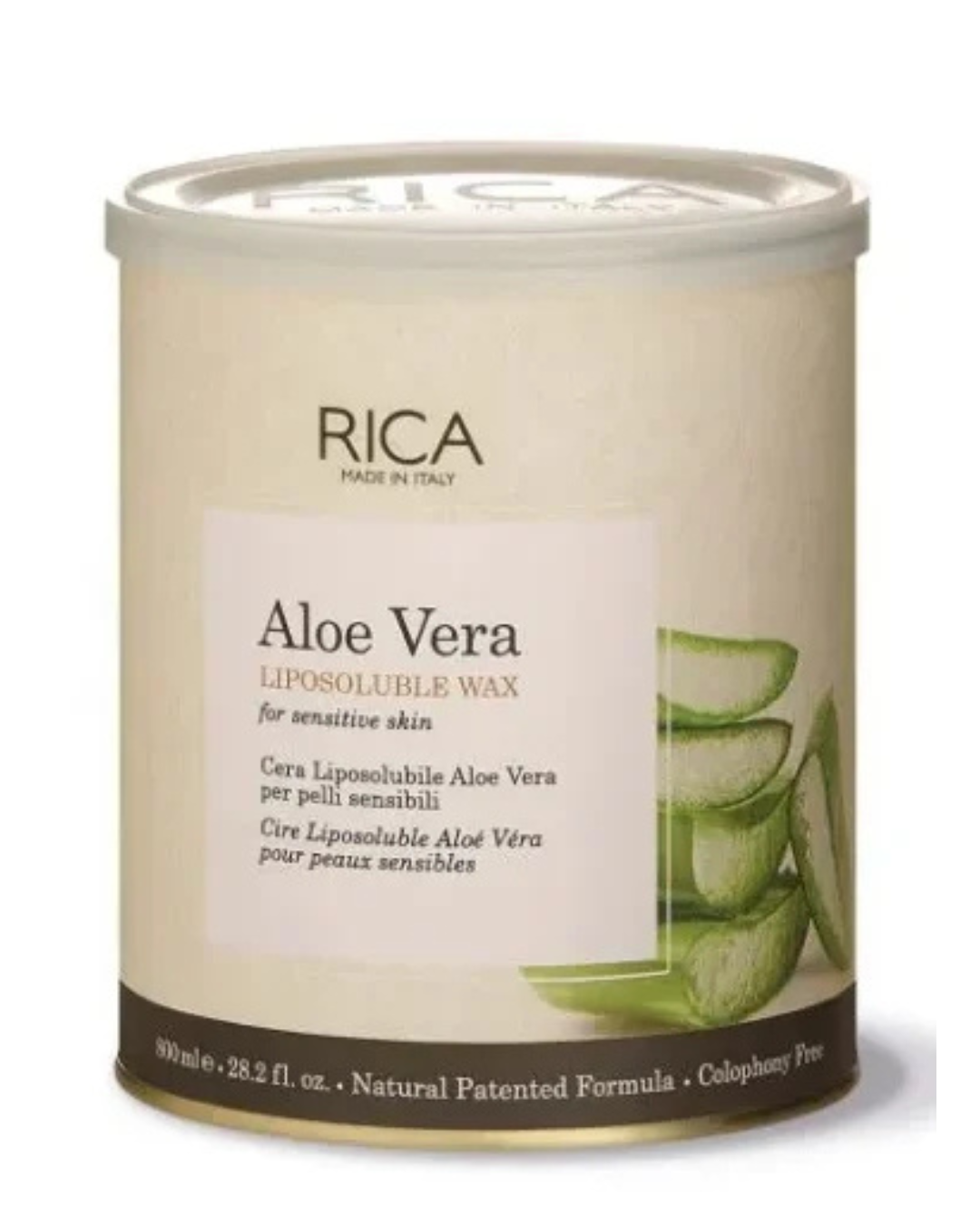 RICA Aloe Vera Wax For Sensitive Skin Liposoluble Wax - 800 Ml