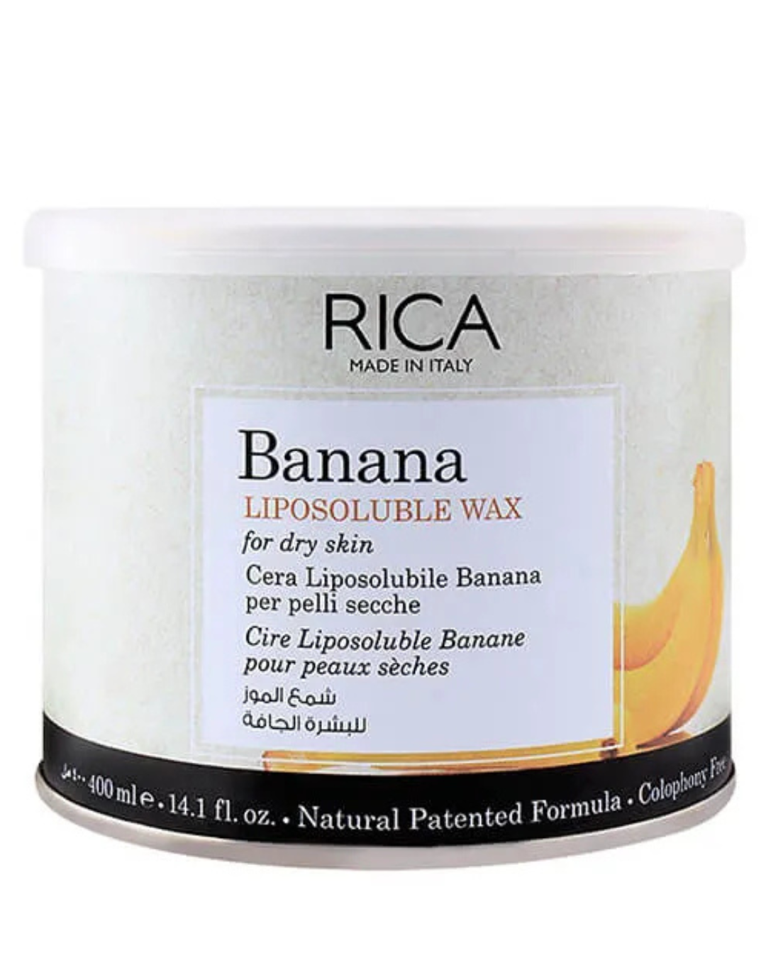 RICA Banana Wax For Dry Skin Liposoluble Wax - 400 Ml