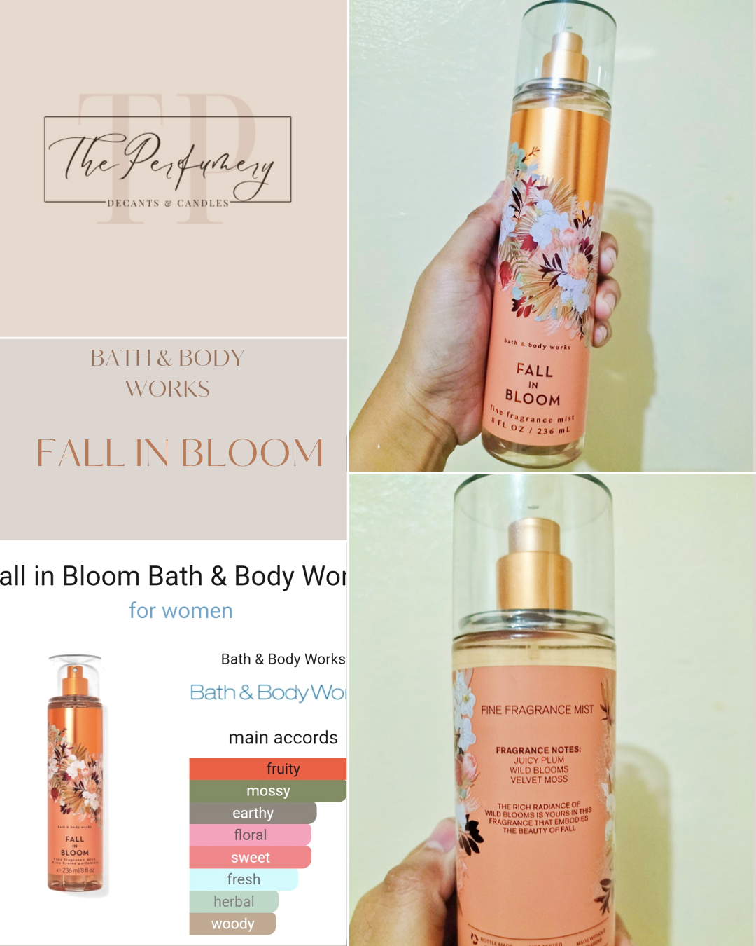 Bath & Body Works Fall In Bloom Fine Fragrance Mist 236 Ml