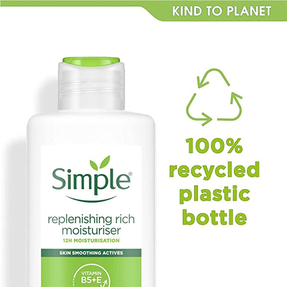 Simple Replenishing Rich Moisturizer For Sensitive Skin 125 Ml