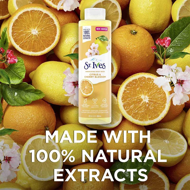 St. Ives Citrus & Cherry Blossom Body Wash  650Ml