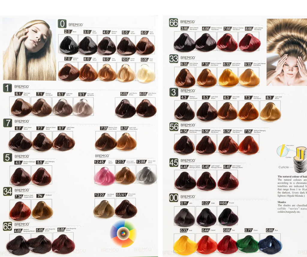 Bremod 5.3 Light Golden Brown Hair Color Creme