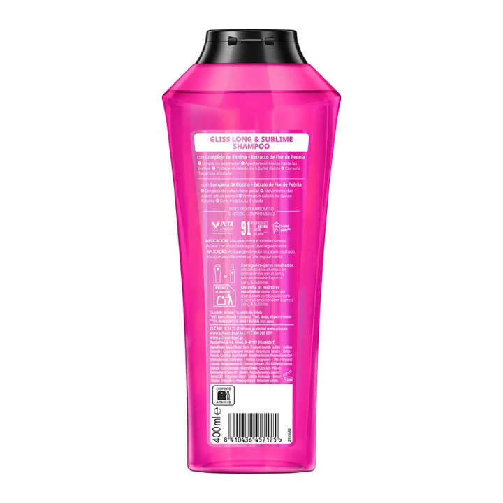 Schwarzkopf Gliss Long & Sublime Shampoo 250 Ml