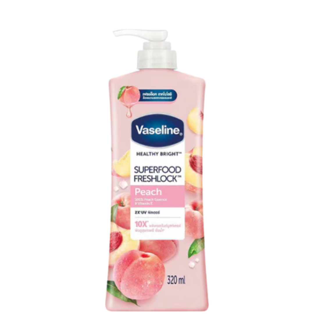 Vaseline Super Food Fresh lock Peach Lotion 320 Ml