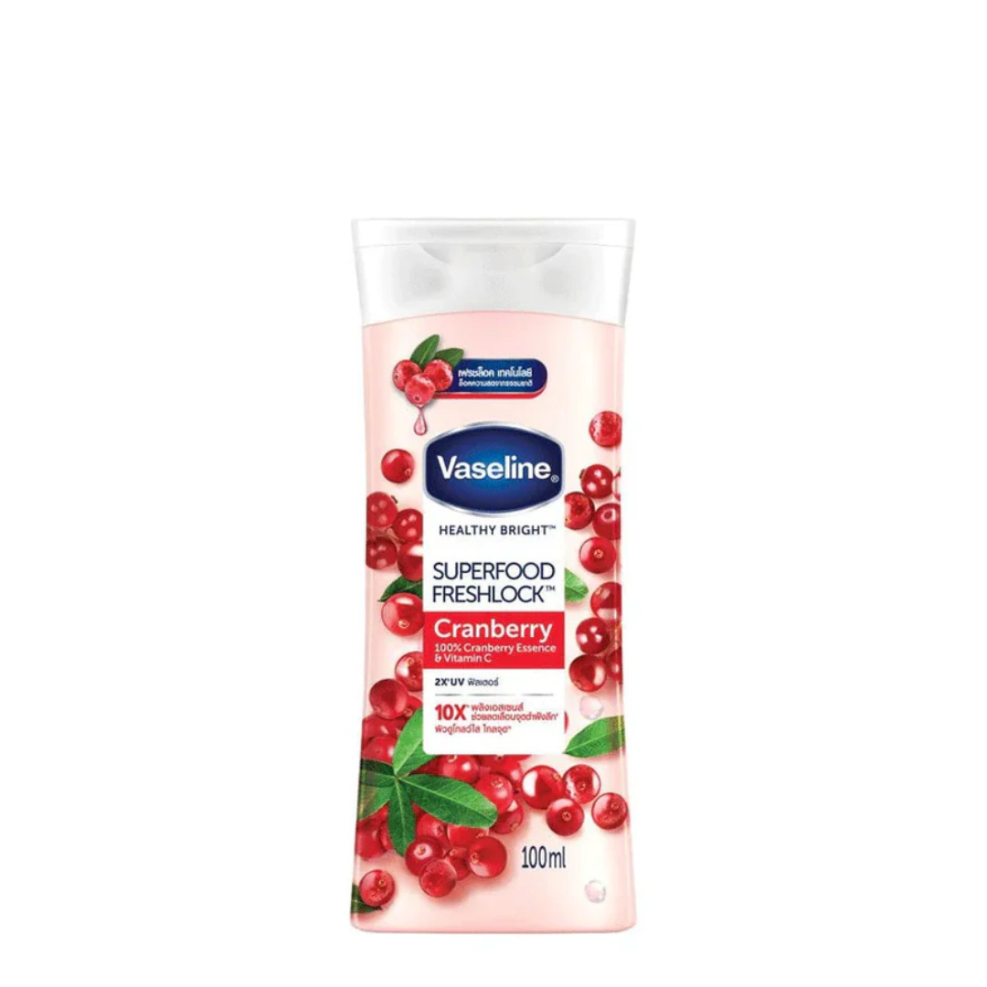 Vaseline Super Food Fresh lock Cranberry Lotion 100 Ml