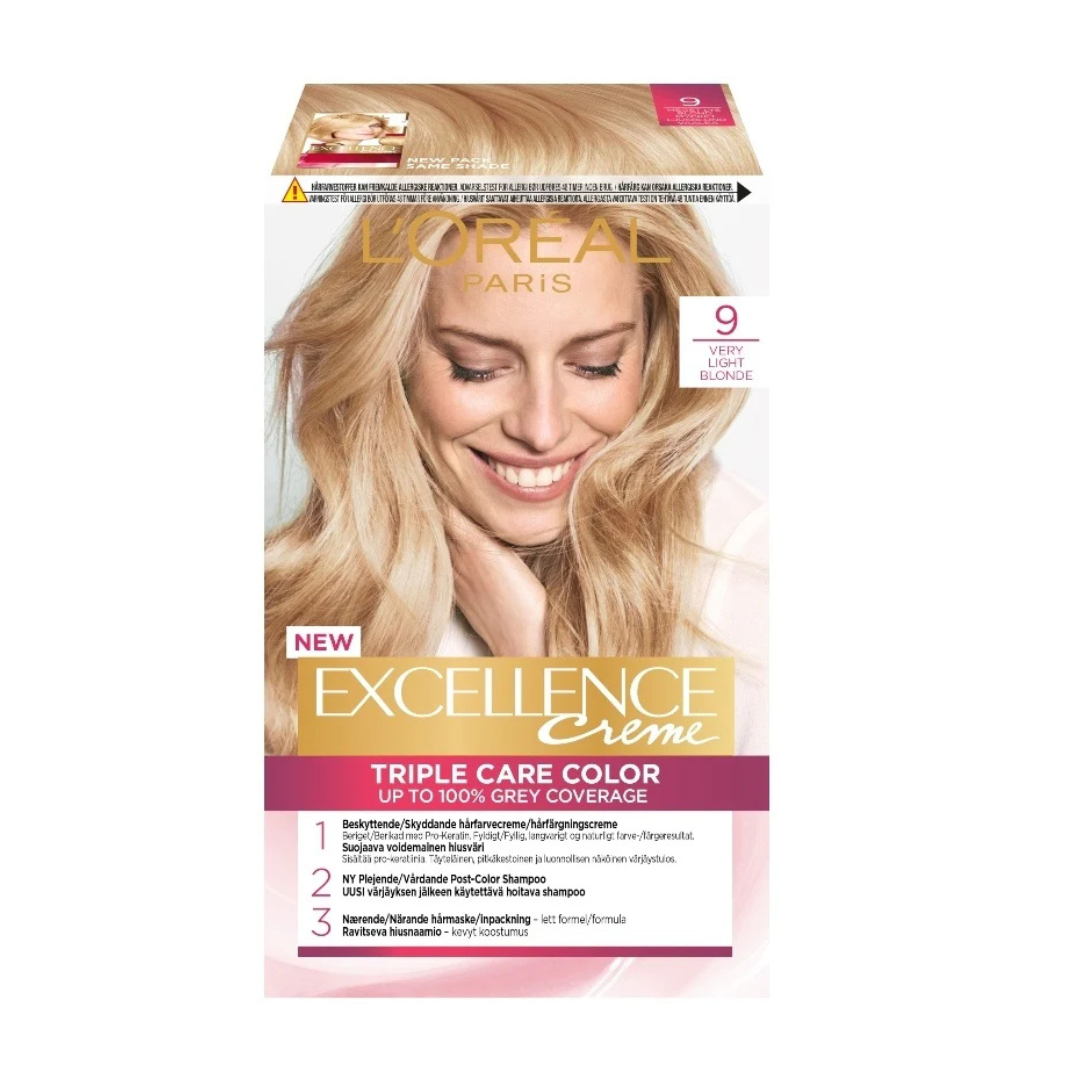 LOreal Excellence Permanent Hair Color 9 Very Light Blond