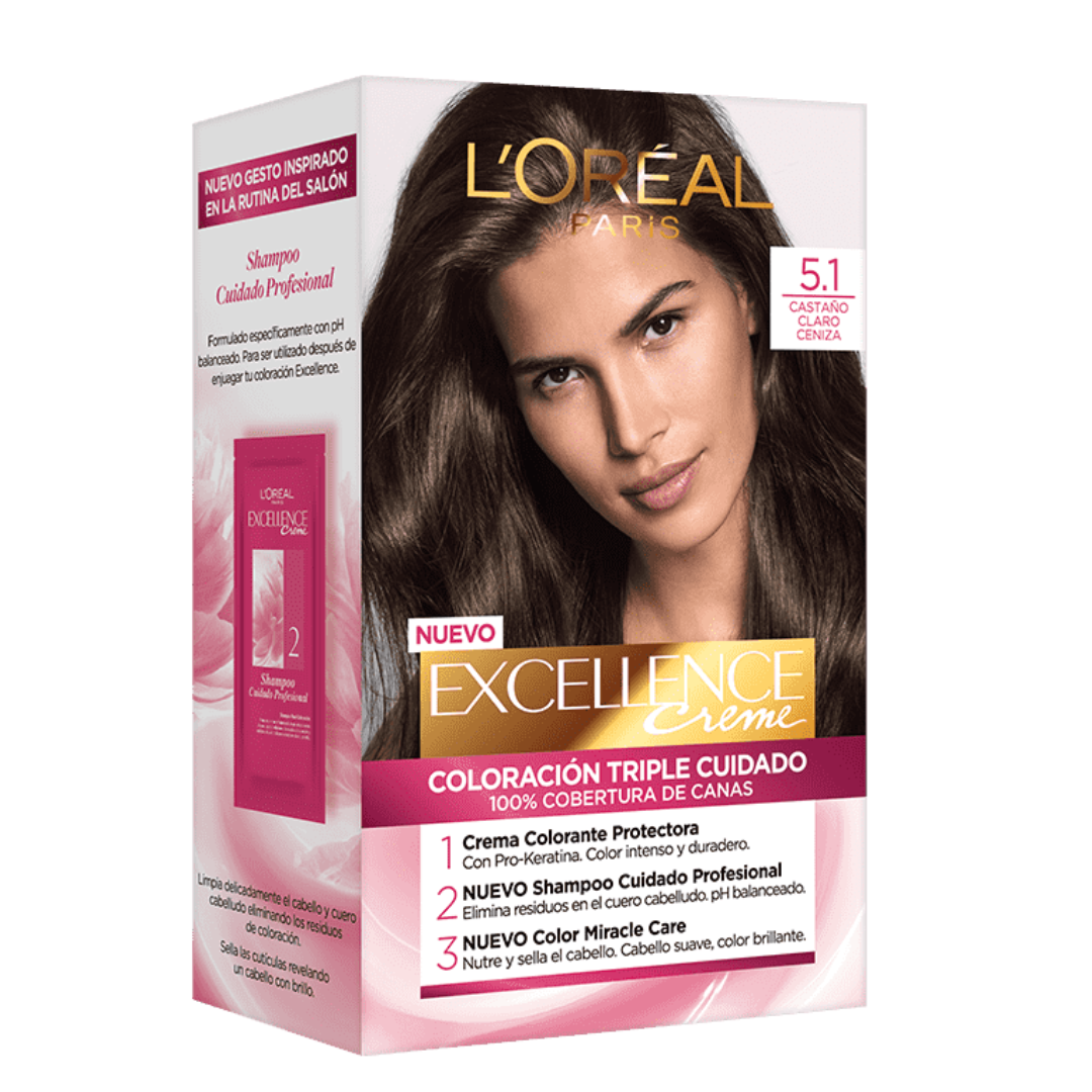 LOreal Excellence Permanent Hair Color 5.1 Profound Light Brown
