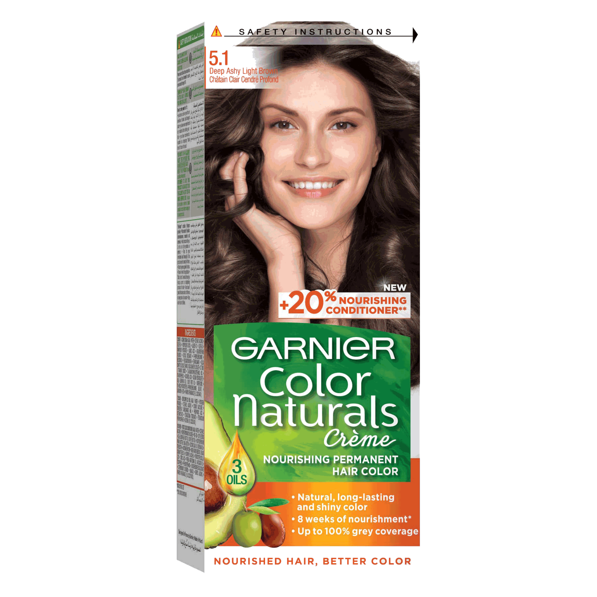 Garnier Hair Color 5.1 Deep Ashy Light Brown