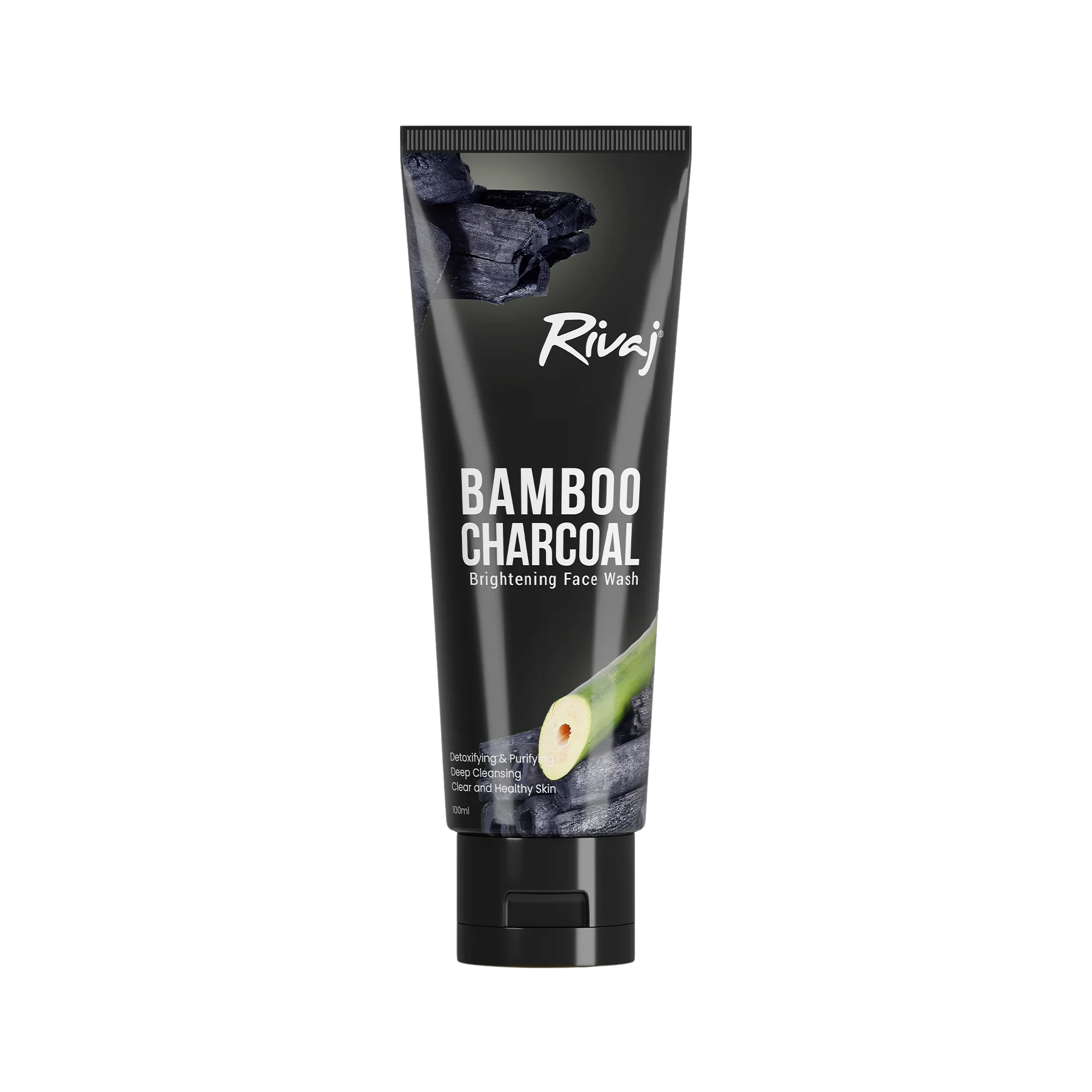 RIVAJ Bamboo Charcoal Face Wash 100 Ml