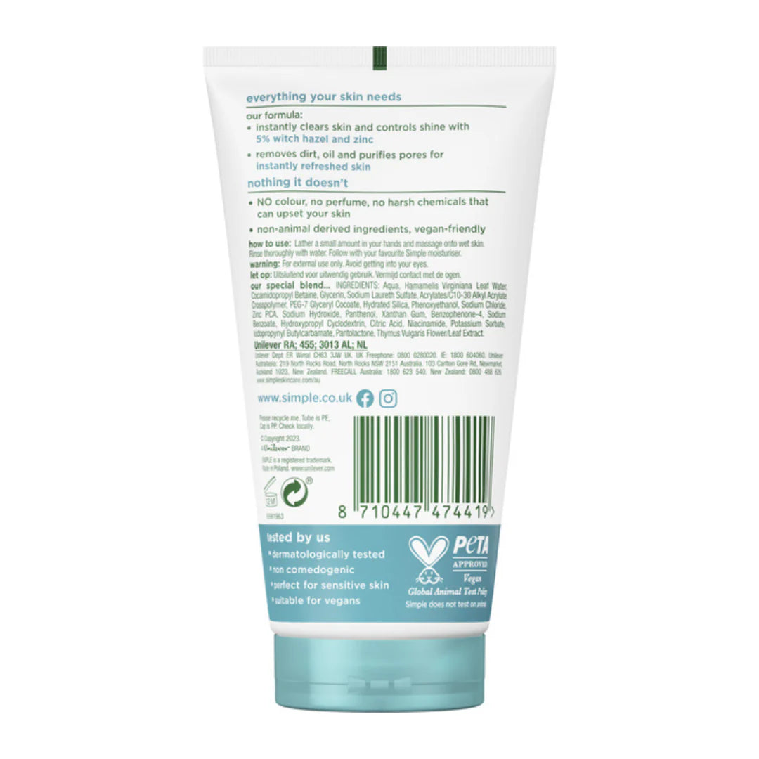 SIMPLE Skin Detox Purifying Gel Wash 150