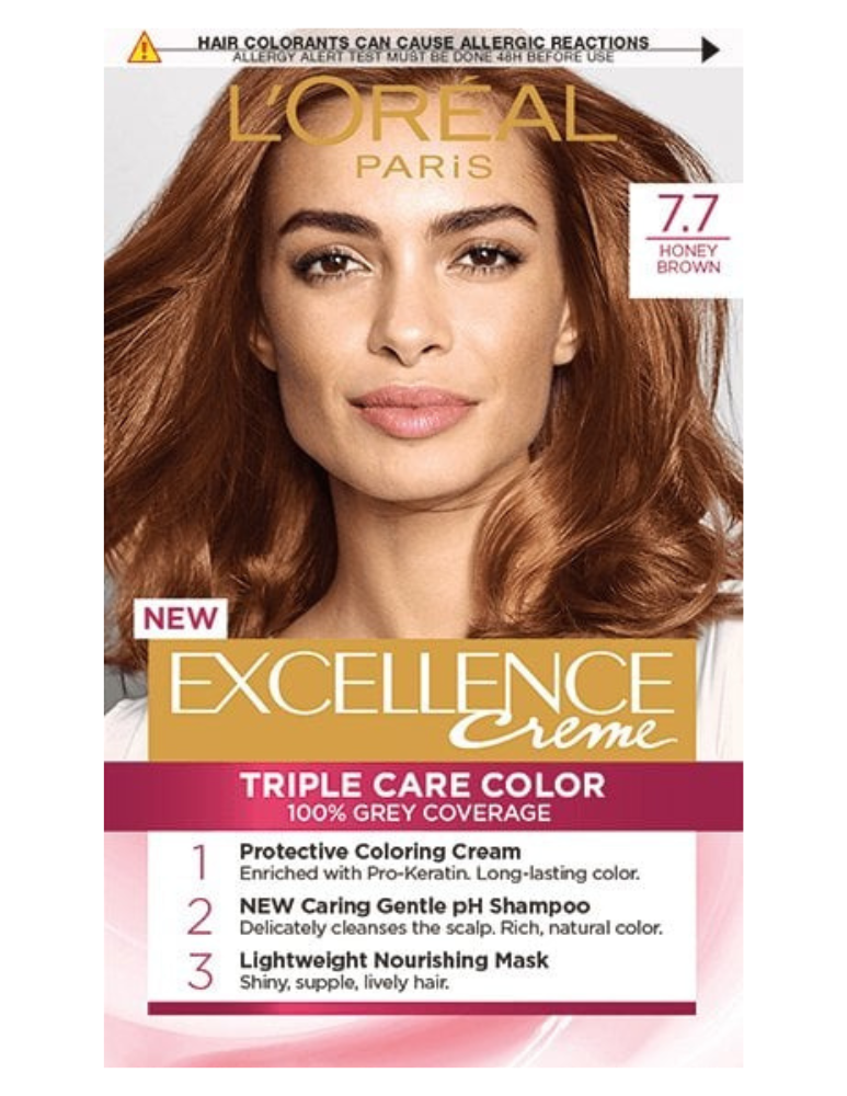 LOreal Excellence Permanent Hair Color 7.7 Honey Brown