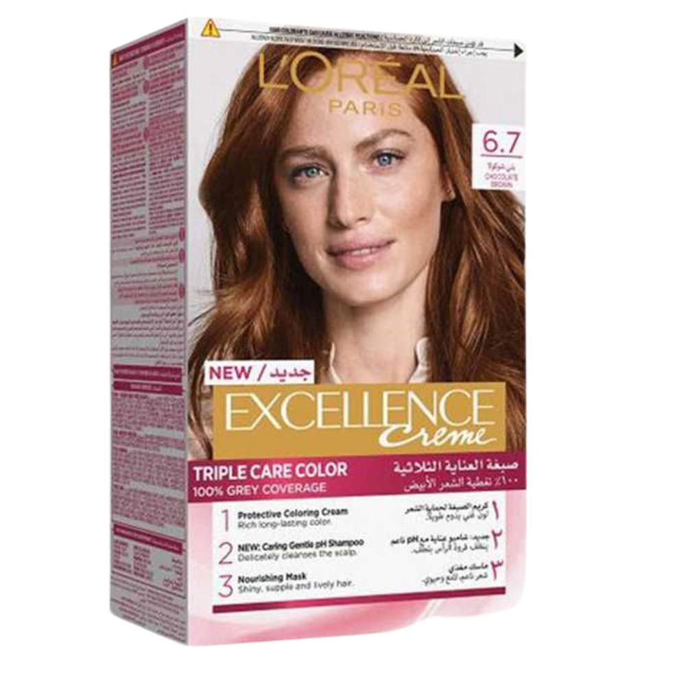 LOreal Excellence Permanent Hair Color 6.7 Chocolate Brown