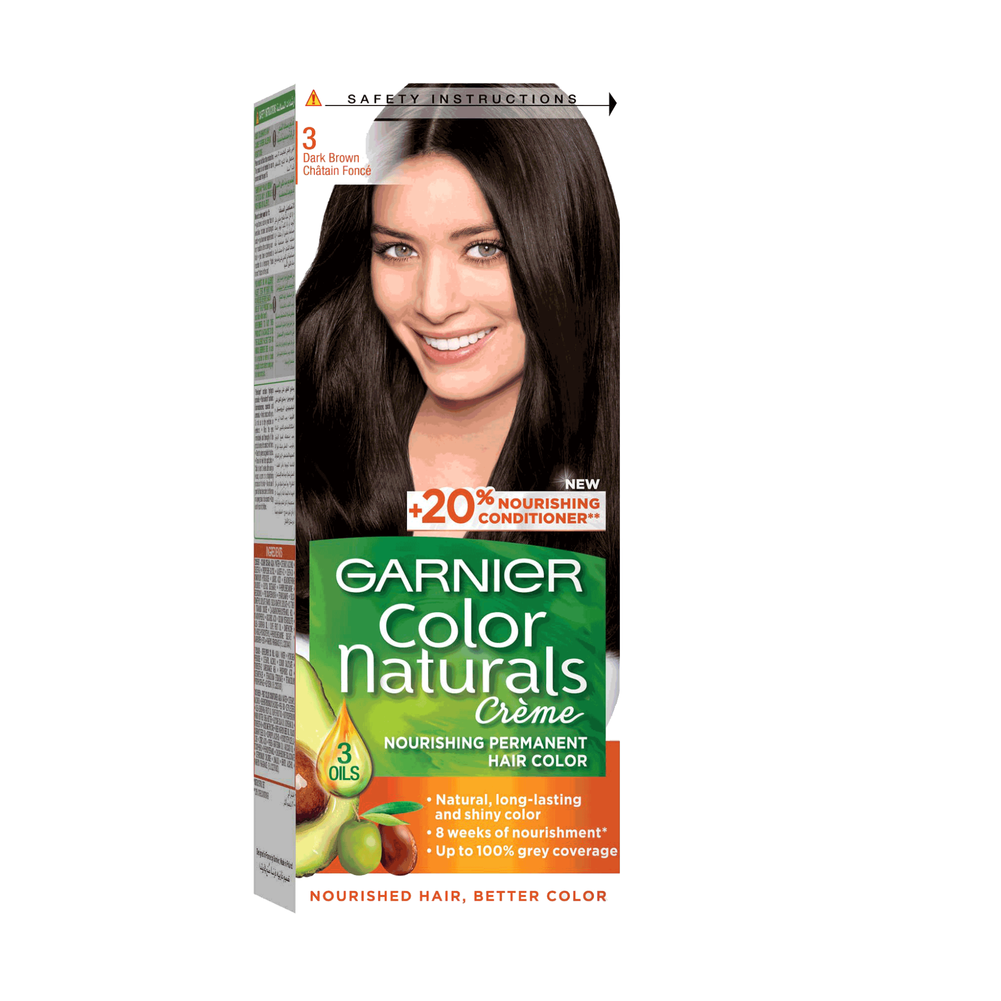 Garnier Hair Color 3 Dark Brown