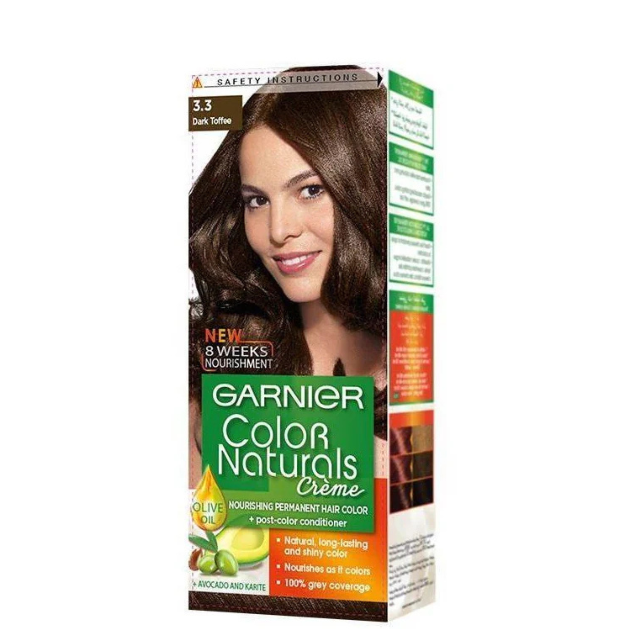 Garnier Hair Color 3.3 Toffee Brown Black