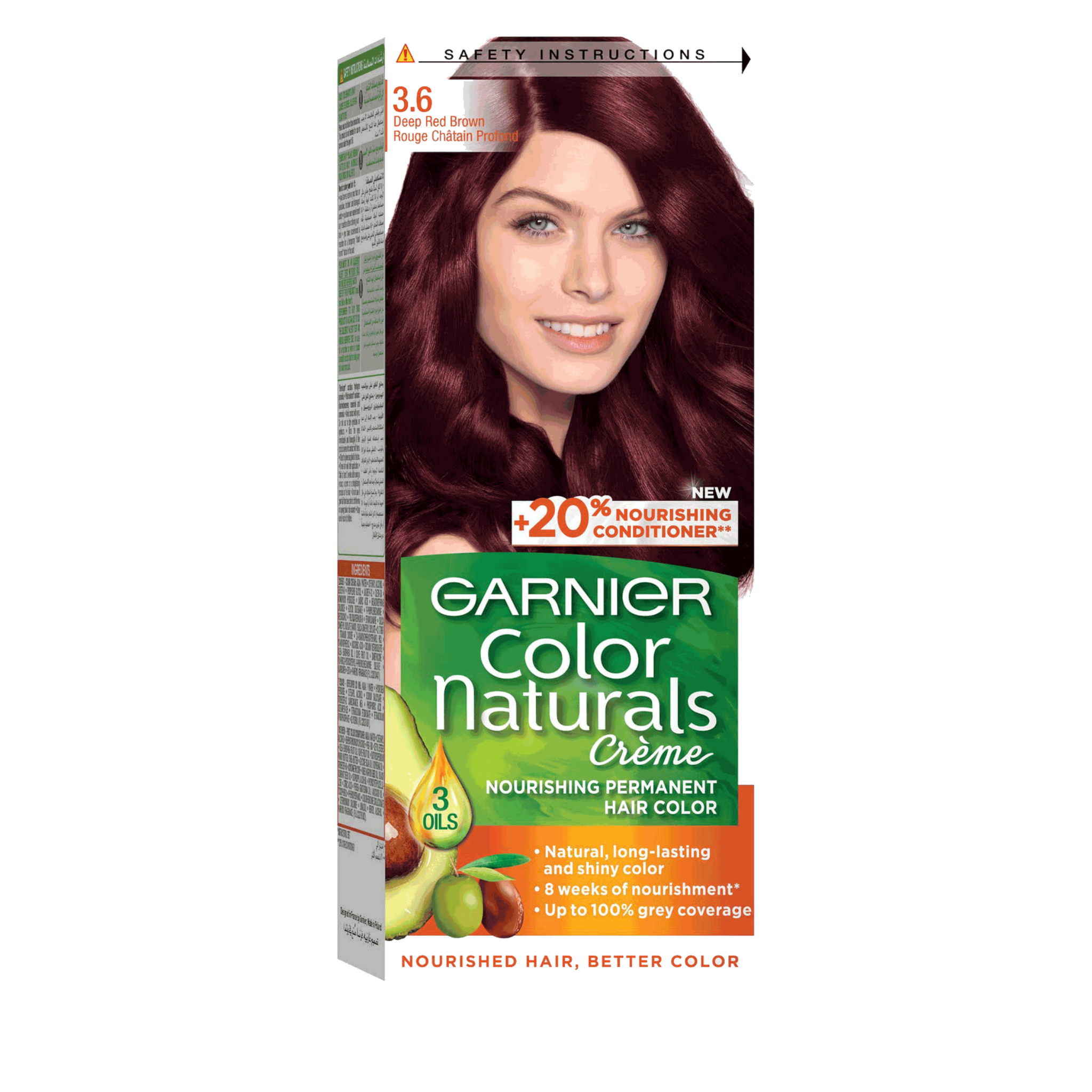 Garnier Hair Color 3.6 Deep Red Brown