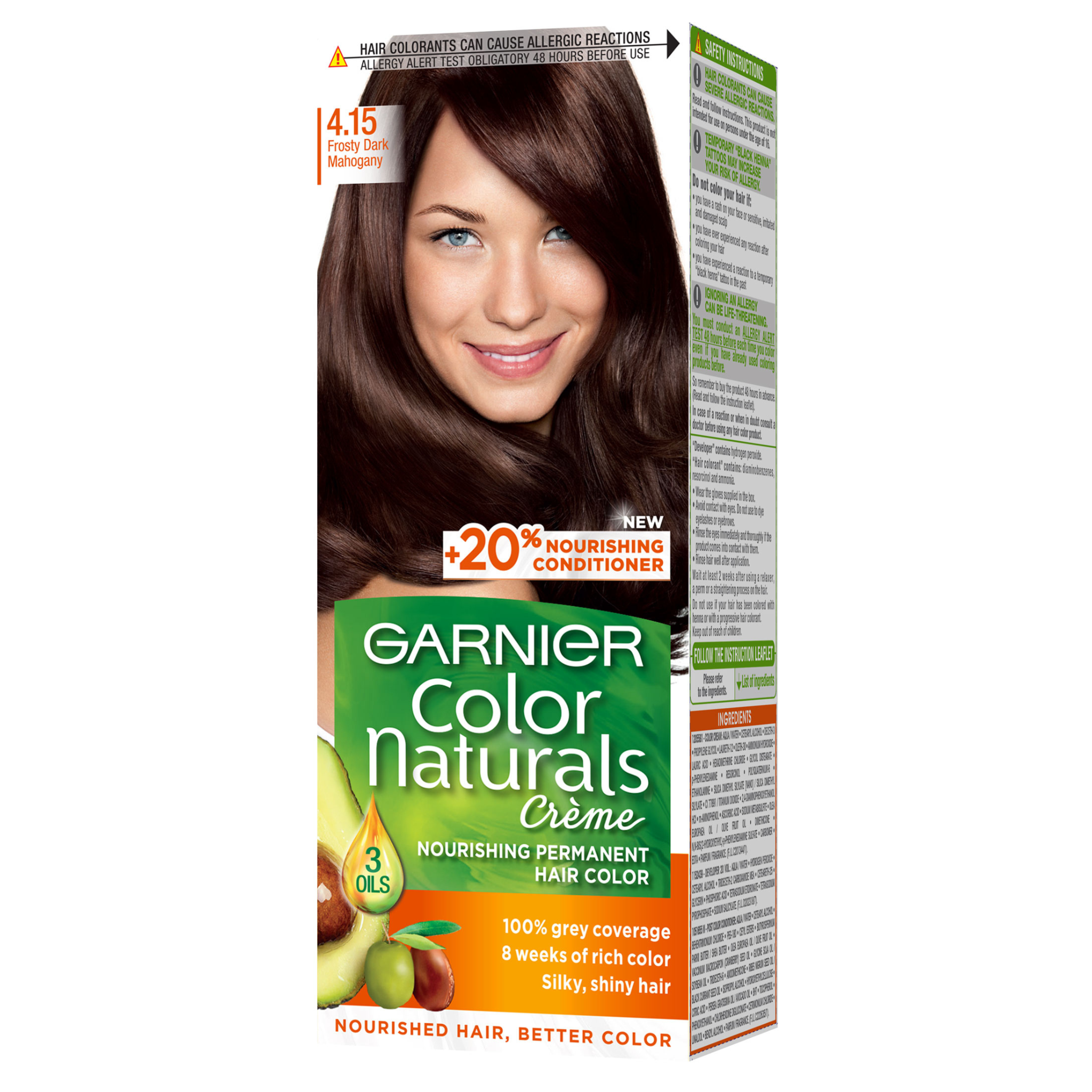 Garnier Hair Color 4.15 Frosty Dark Mahogany
