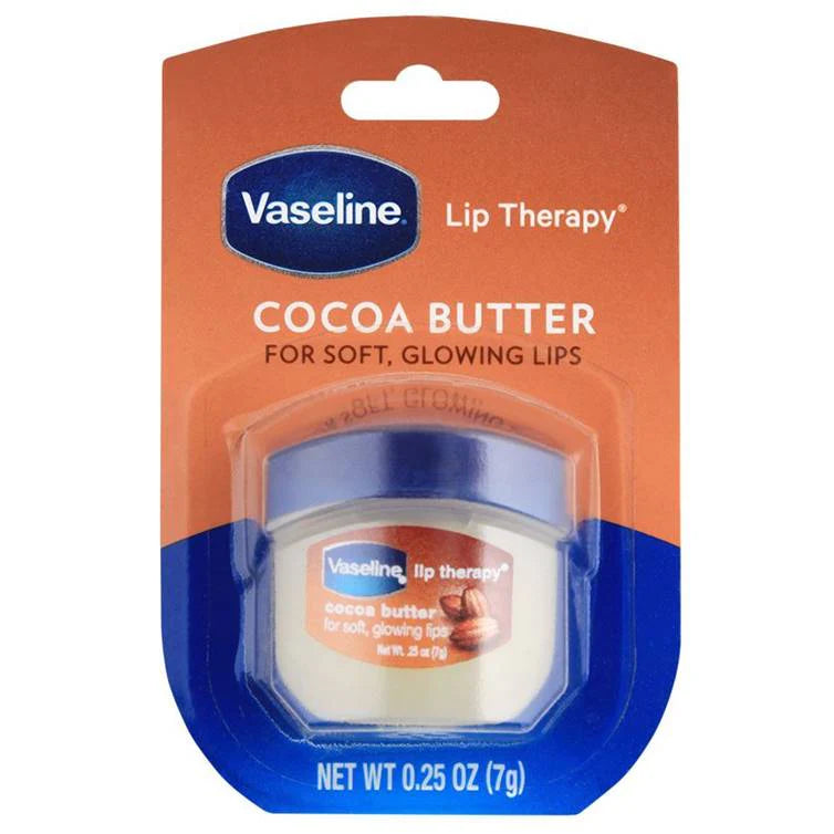 Vaseline Cocoa Butter Lip therapy Lip Balm For Soft Glowing Lips - 7 GM