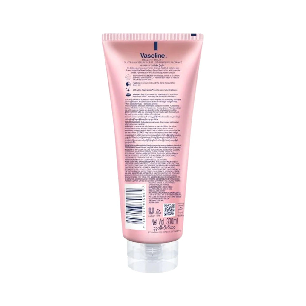 Vaseline Gluta-Hya Serum Burst Lotion Dewy Radiance 300 Ml