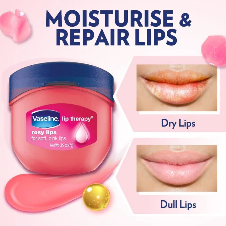 Vaseline Rosy Lips Lip therapy Lip Balm For Soft Glowing Lips - 7g