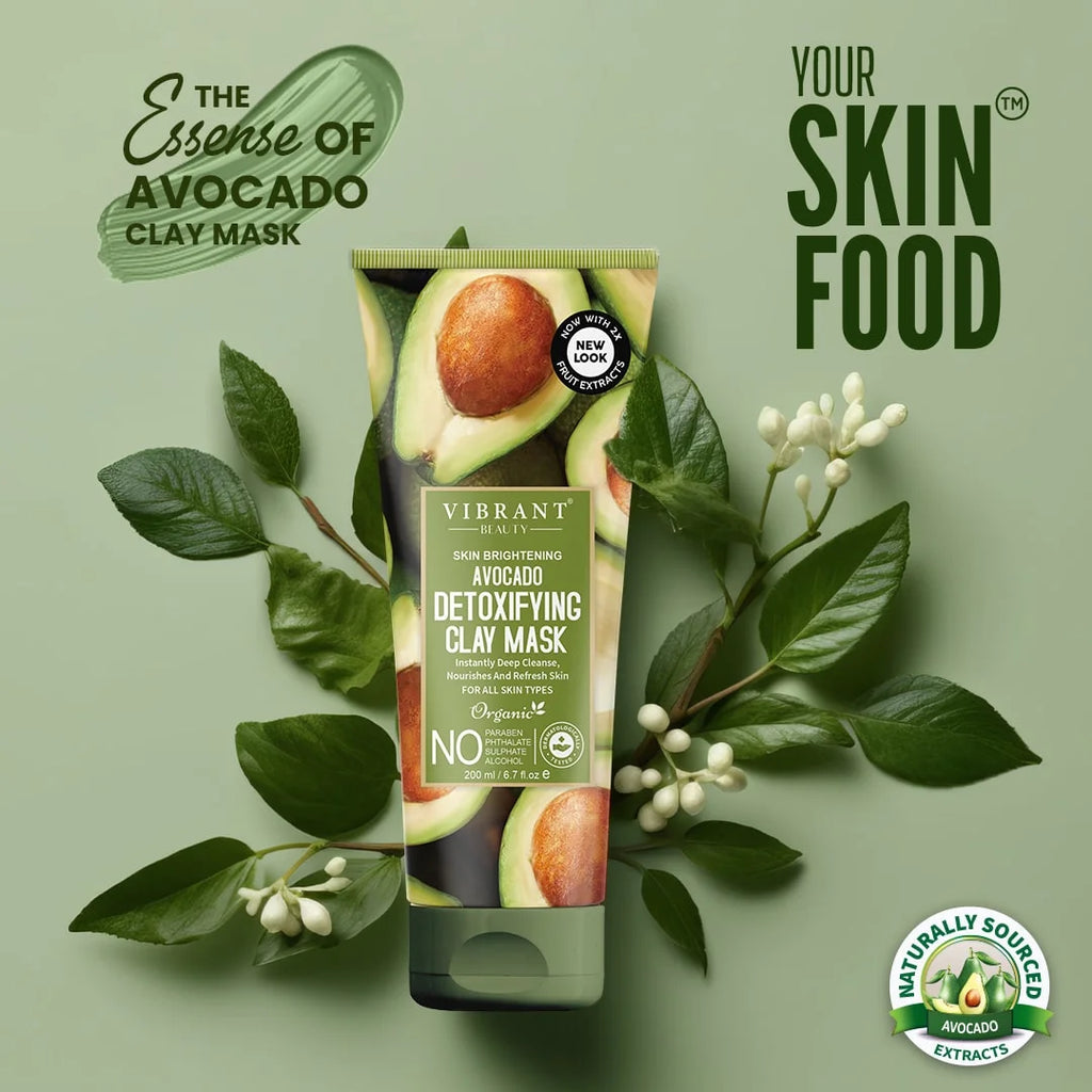 Vibrant Beauty Avocado Detoxifying Clay Mask 200 Ml