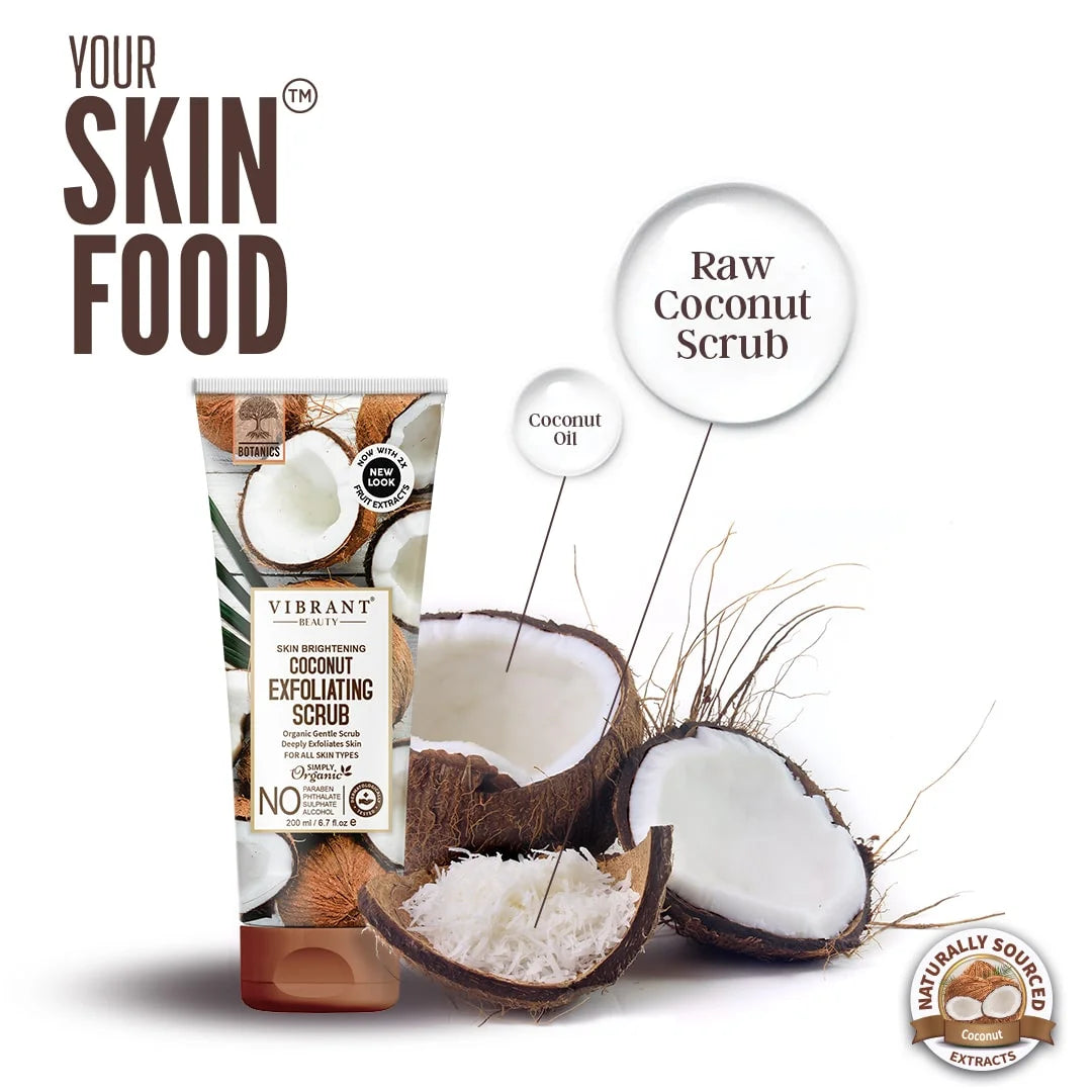 Vibrant Beauty Coconut Exfoliating Scrub 200Ml