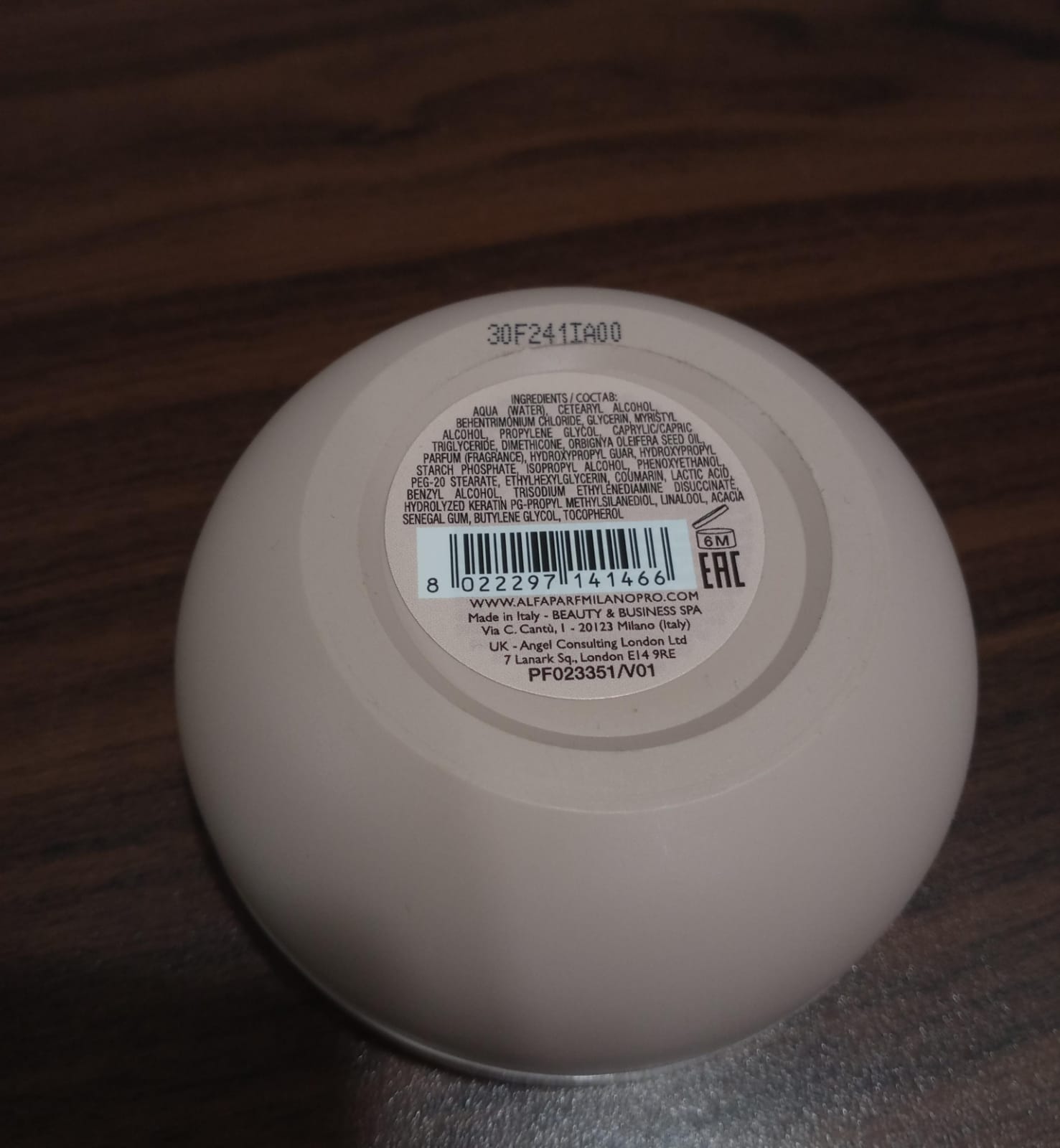 Alfaparf Keratin Therapy Rehydrating Mask 200 Ml