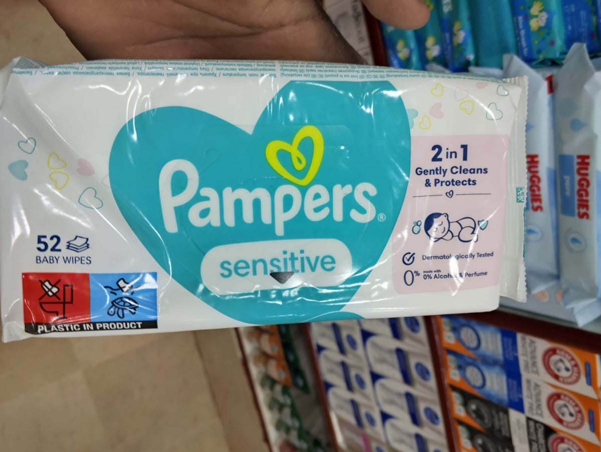 Pampers Sensitive - Baby Wipes 52 Wipes