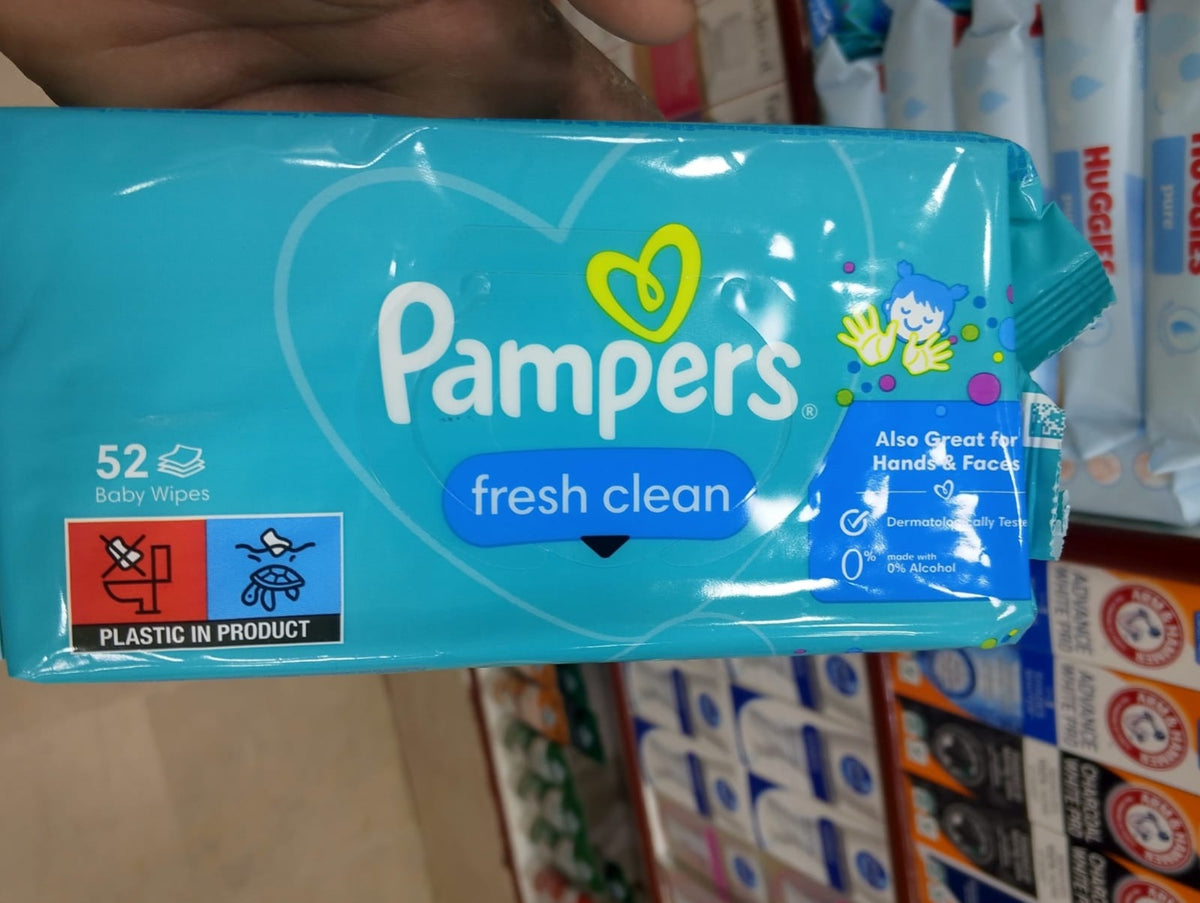 Pampers - Fresh Clean Baby Wipes - 52 Wipes