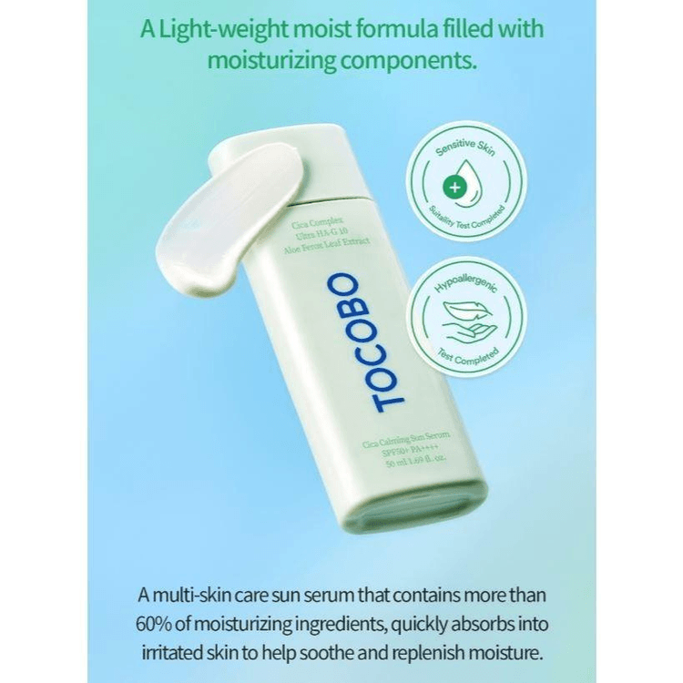 Tocobo Cica Calming Sun Serum SPF50+ PA++++ 50 Ml