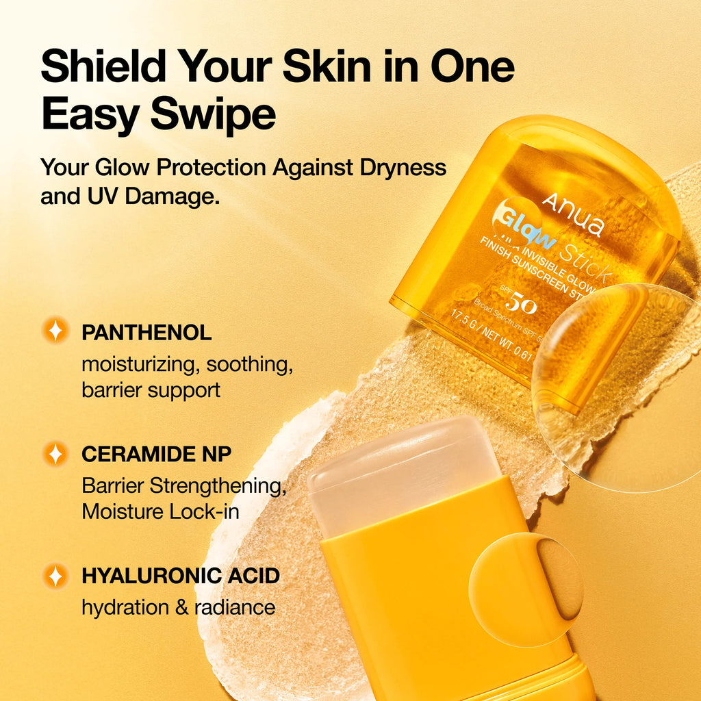 Anua Invisible Glow Finish Sunscreen Stick (SPF50 PA++++) 18g