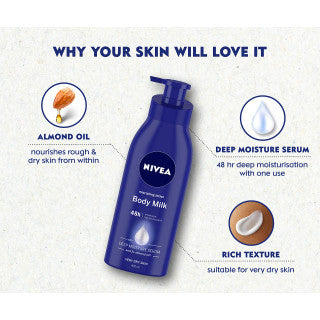 NIVEA 48 Hours Intense Moisture Body Lotion For Dry Skin - 400 ML
