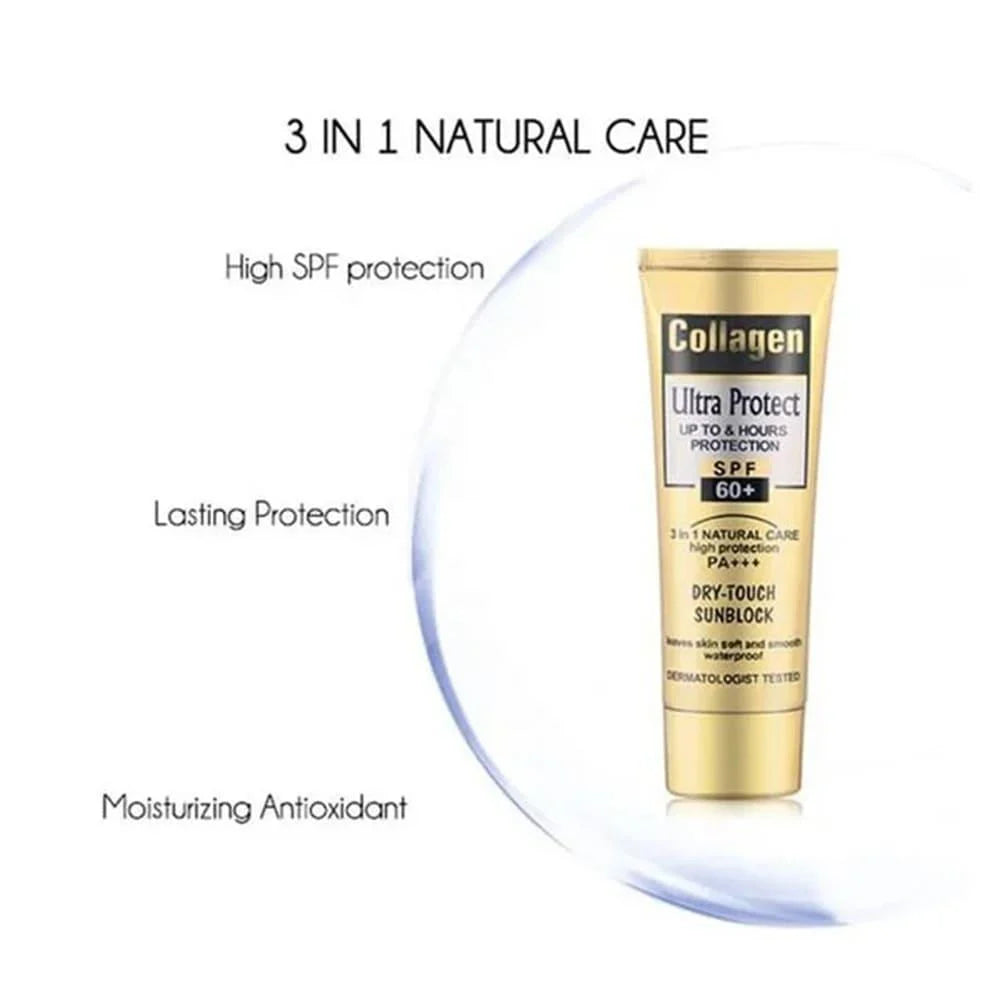Wokali Collagen 60+ SPF Dry Touch Sunblock Cream 100 Ml