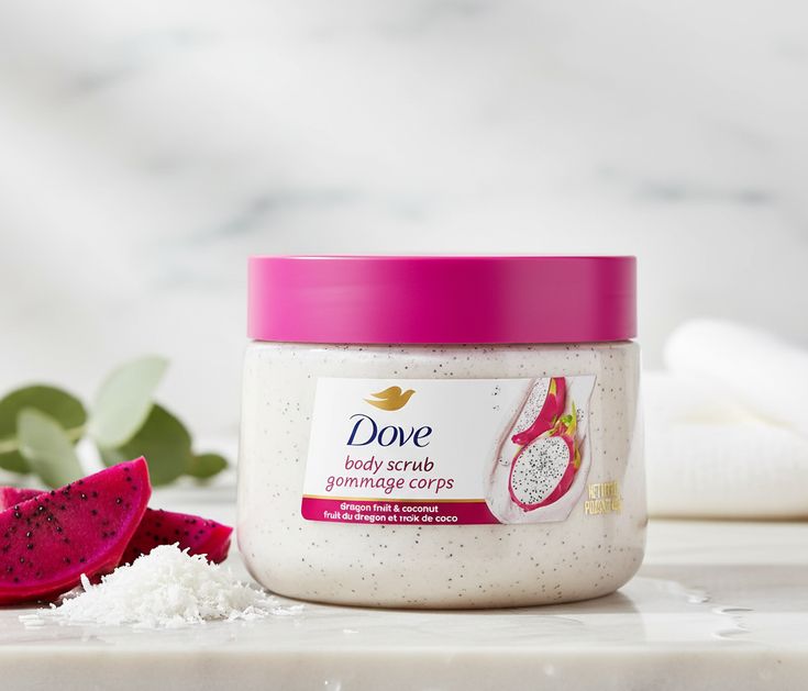 Dove Dragon Fruit & Coconut Body Scrub Stearic Acid Glycerin - 425g