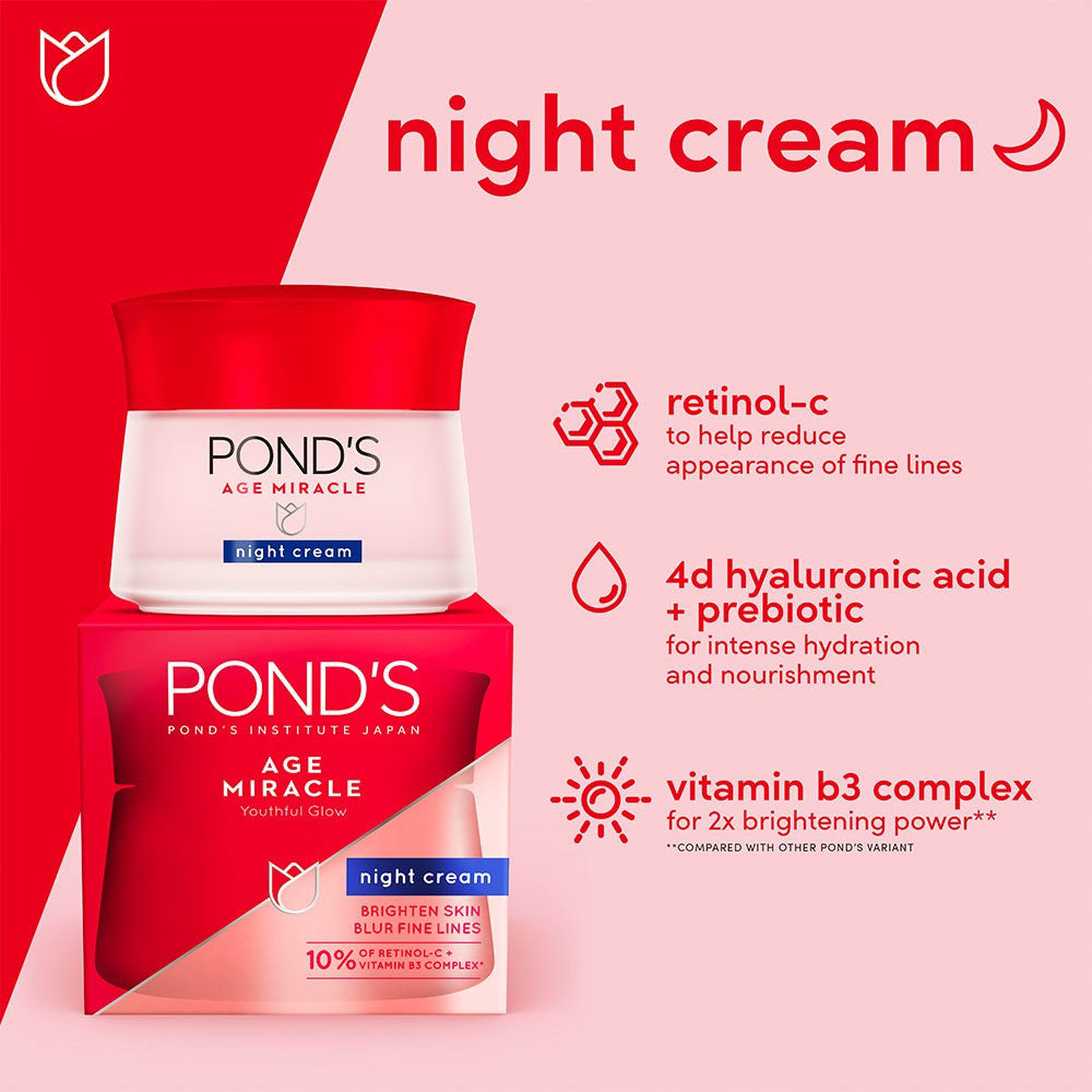 Ponds Age Miracle Night Cream - 50 GM