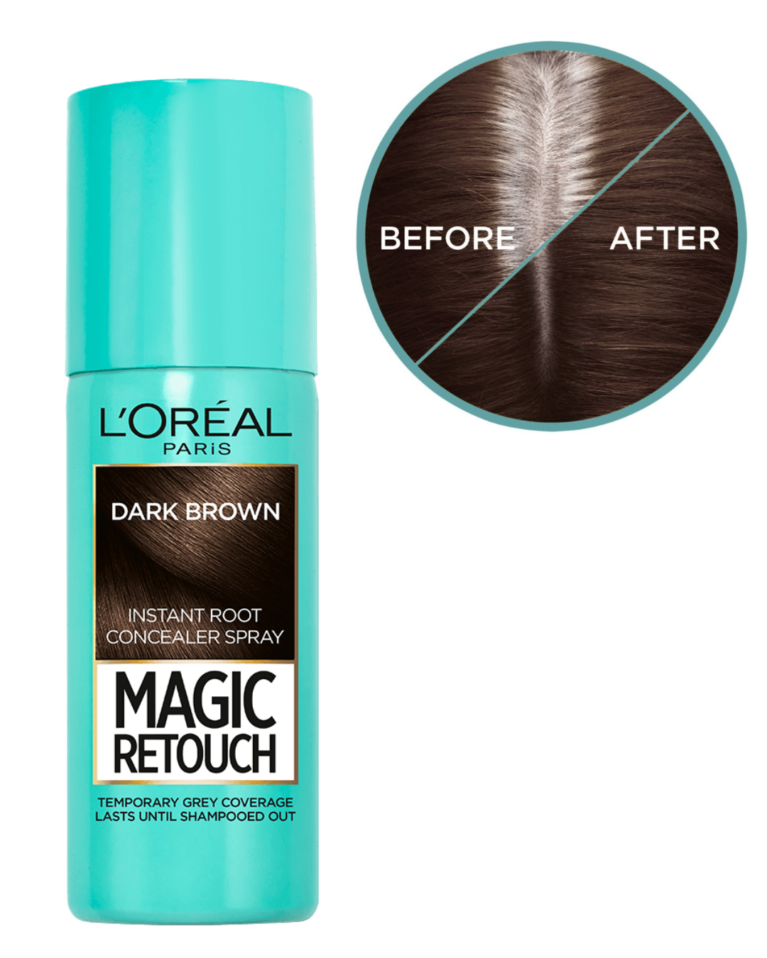 Loreal Magic Retouch Concealer Spray Dark Brown 75 Ml