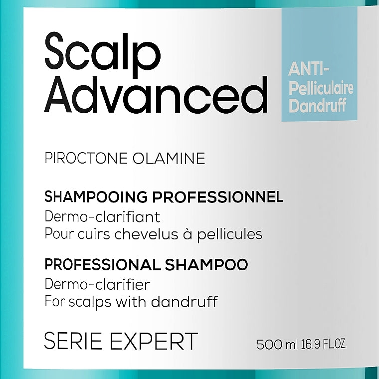Loreal Professionnel Scalp Advanced Anti-Dandruff Shampoo - 1500 ML