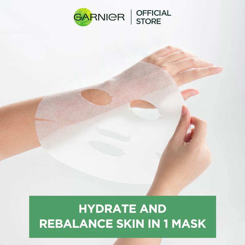 Garnier Hydra Bomb Green Tea Sheet Mask 28g