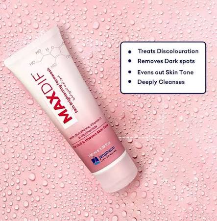 Jenpharm Maxdif Skin Brightening Face Wash - 100ml
