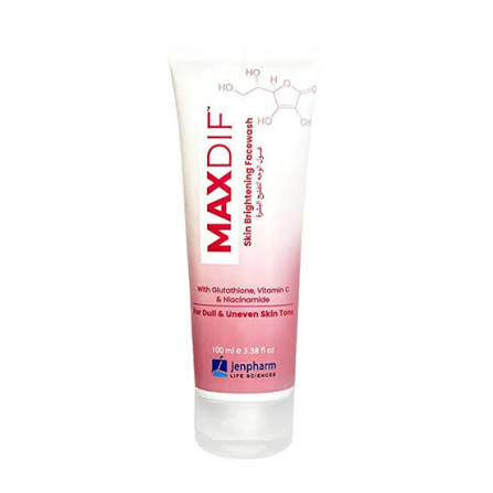 Jenpharm Maxdif Skin Brightening Face Wash - 100ml