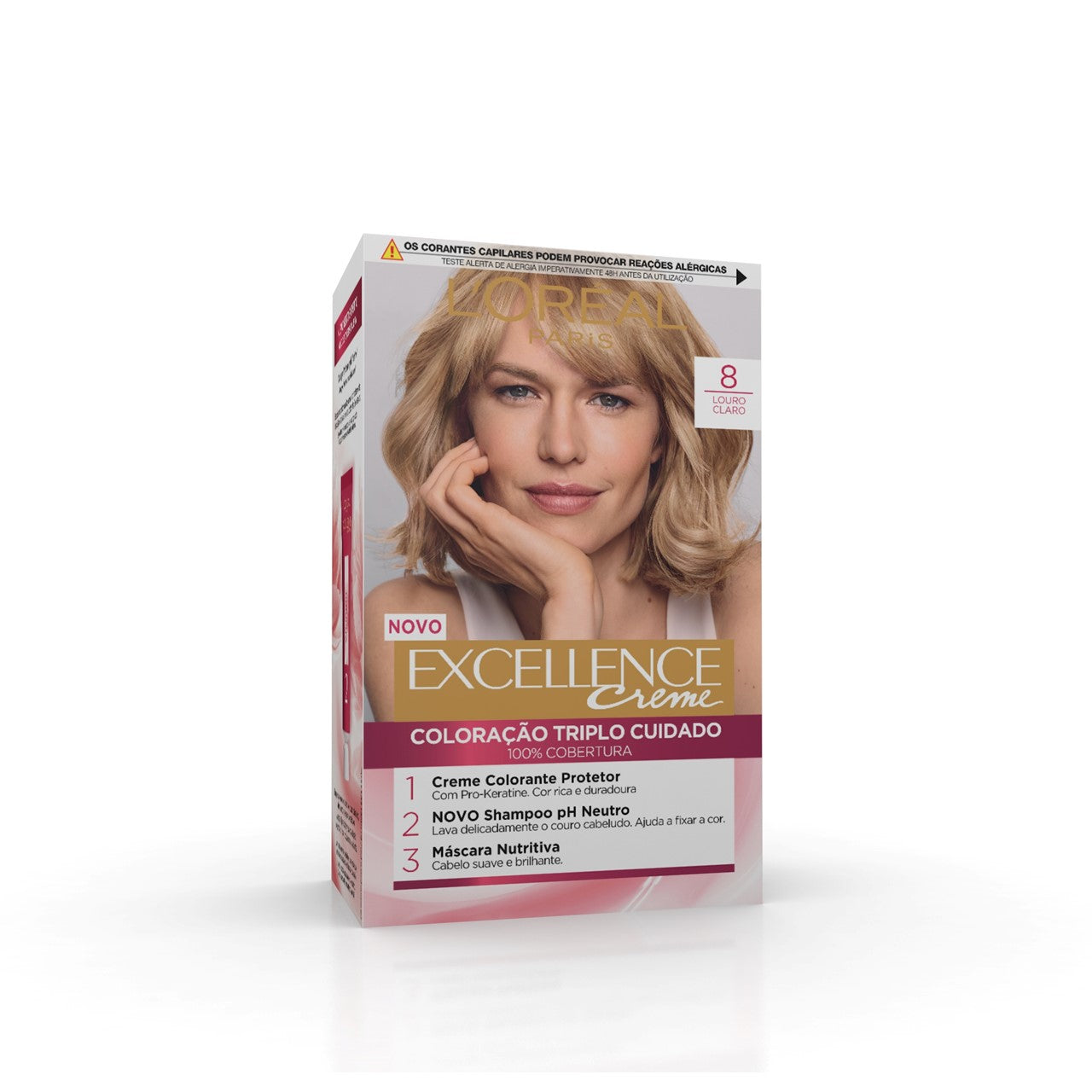 LOreal Excellence Permanent Hair Color 8 Medium Blonde