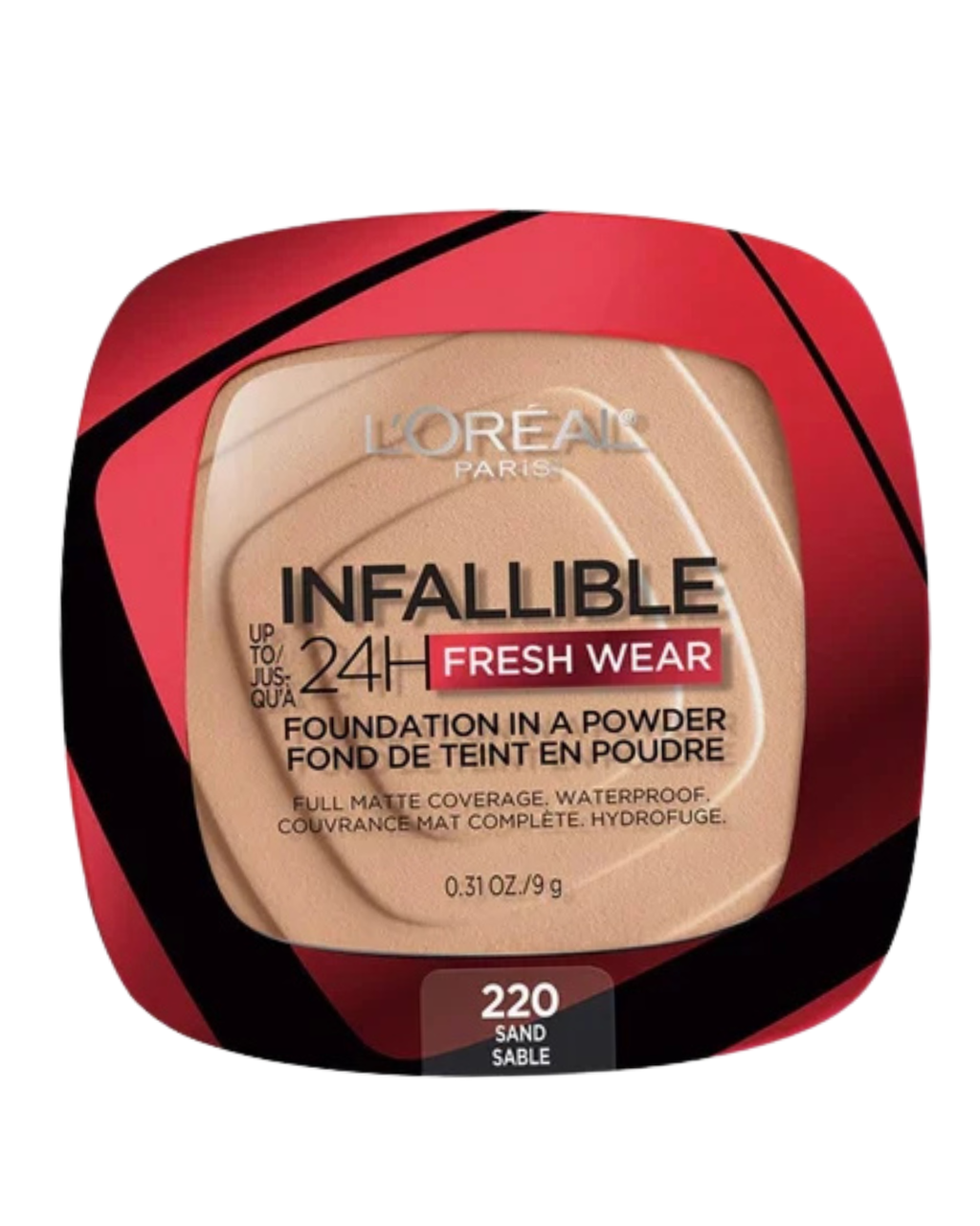 LOreal Paris Infallible 24H Fresh Wear Powder Foundation - 220 Sand Sable
