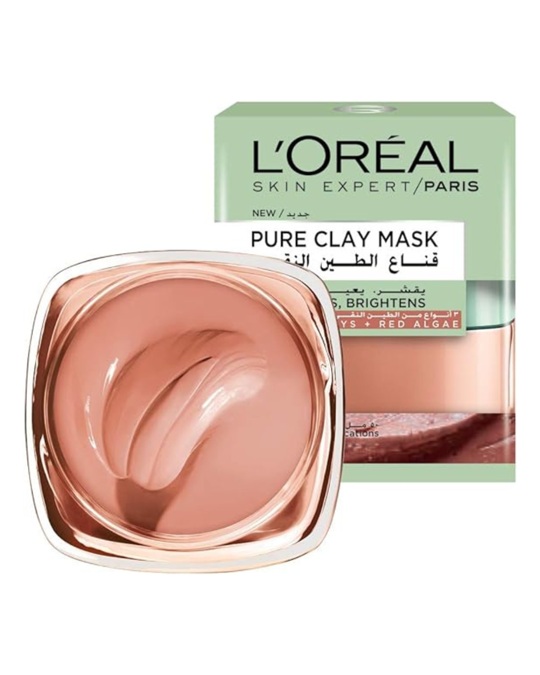 LOreal Paris Pure Clay Red Algae Exfoliates and Brightens Pores - 50 Ml