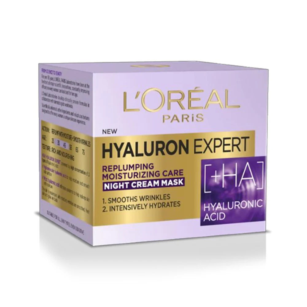 Loreal Paris Hyaluron Expert Replumping Night Cream Mask