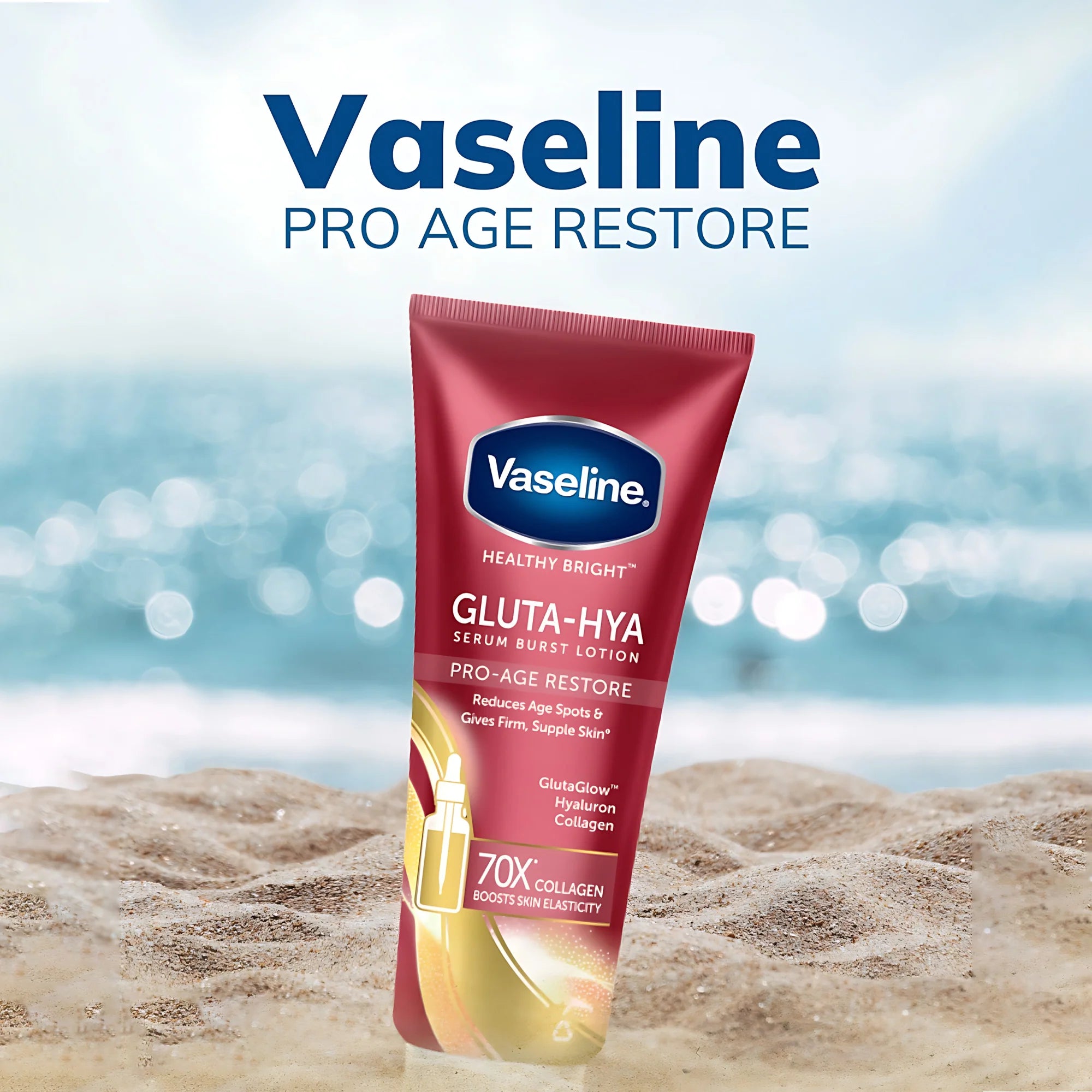 Vaseline Gluta Hya Pro Age Restore Serum Burst Lotion 300 Ml