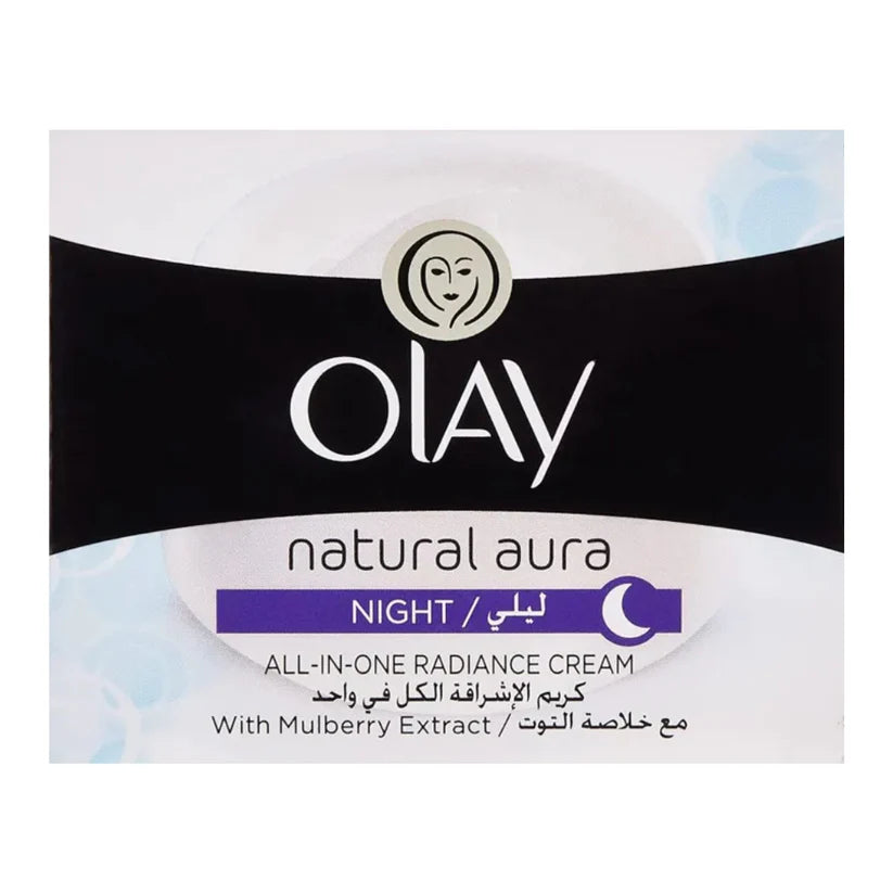 Olay Natural Aura All In-One Radiance Night Cream - 50g