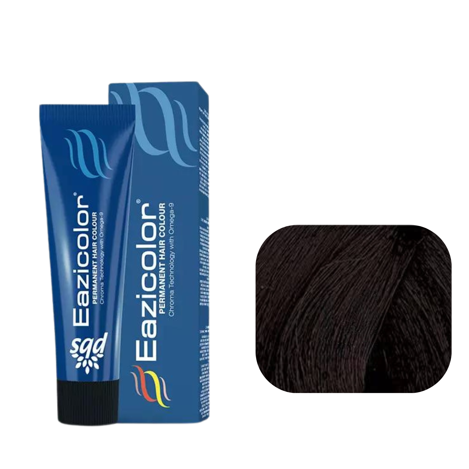 Eazicolor Permanent Hair Color 1.0 Black